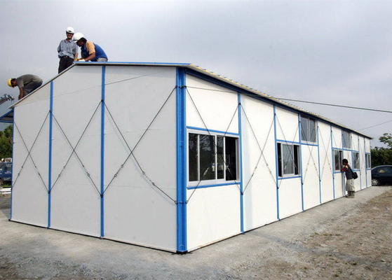 Ngôi nhà kim loại Prefab thoải mái Nhà tiền chế thép hình lạnh