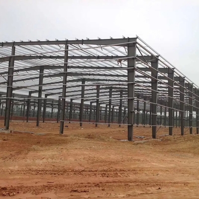 Xưởng kết cấu thép Hdg với dầm thép hình chữ H Số mô hình Ống thép tròn