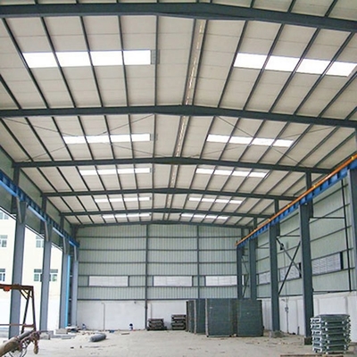 Xưởng kết cấu thép sơn có cửa sổ hợp kim nhôm