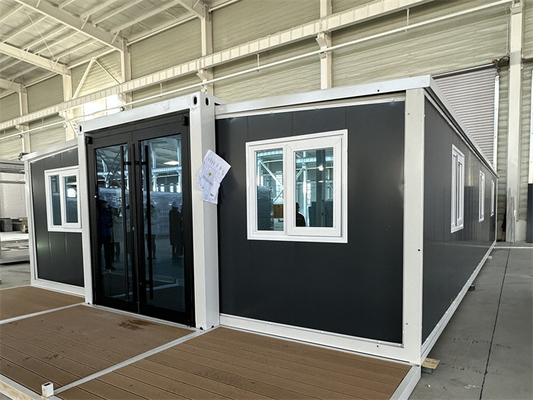 Ngôi nhà được xây dựng sẵn có thể mở rộng cho kích thước bên ngoài 20FT