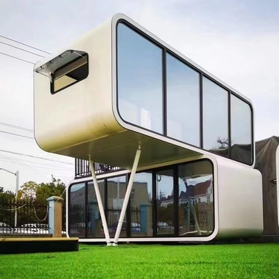 Căn nhà được chế tạo sẵn ngoài trời sống và làm việc Apple Cabin Design Office Pod