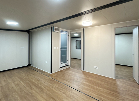 Nhà container mở rộng kiểu gạch đỏ 20 feet