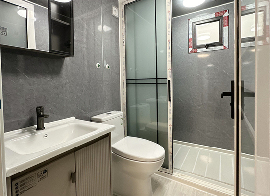 Nhà container mở rộng kiểu gạch đỏ 20 feet
