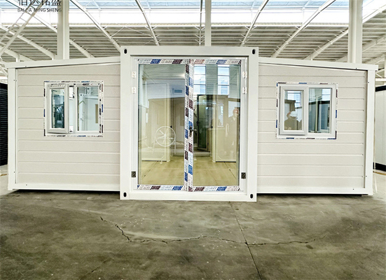 20 feet ngà voi màu trắng mở rộng container nhà với phòng tắm