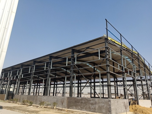 Công trình thép tiền chế chống cháy cao của tòa nhà trung tâm hoạt động sân vận động