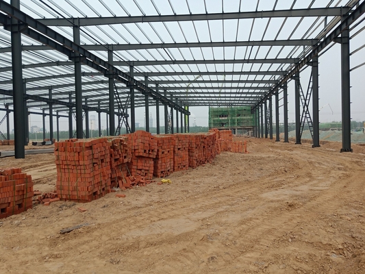 Tùy chỉnh kết cấu kết cấu thép kim loại Prefab cho tòa nhà công nghiệp