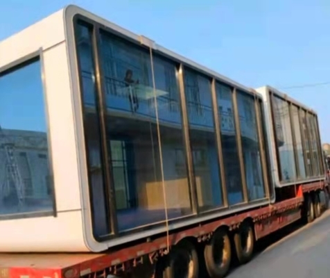 Nhà container gấp gọn màu xám trắng Nhà container có thể tháo rời