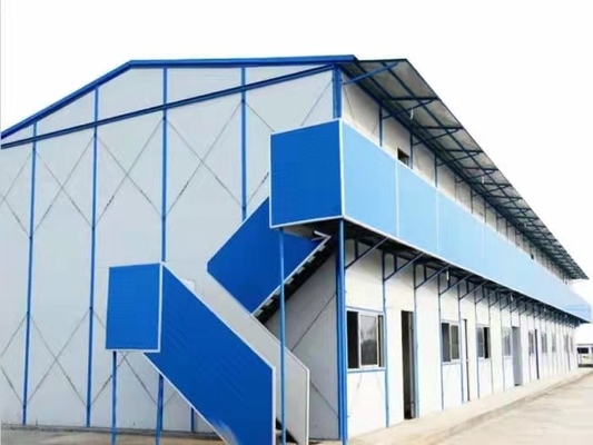 Máy đo ánh sáng cường độ cao Khung thép Prefab Nhà để phòng cháy chữa cháy xưởng
