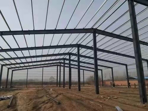 Nhà kho kết cấu thép đúc sẵn trần thạch cao Tấm ốp xi măng