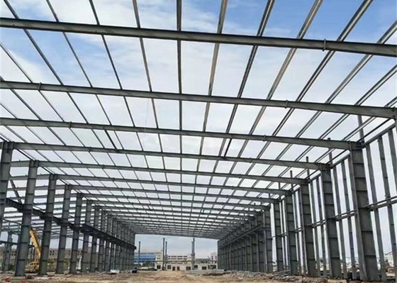 Xưởng kết cấu thép chống địa chấn Q345B Q235B Tòa nhà kho kim loại lắp ghép