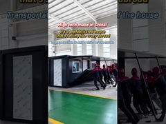 20 feet màu xám gỗ chạm khắc nhà container mở rộng