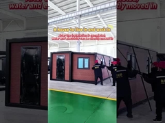 Nhà container mở rộng kiểu gạch đỏ 20 feet