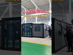 20 feet màu xám mở rộng nhà container với cửa thép cho khách sạn